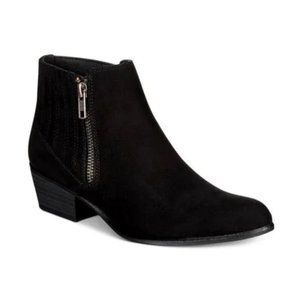 Booties Tracy Western Suede Boho Black